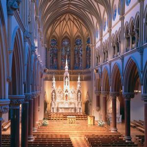 The interior of St. Francis Xavier College Church today.